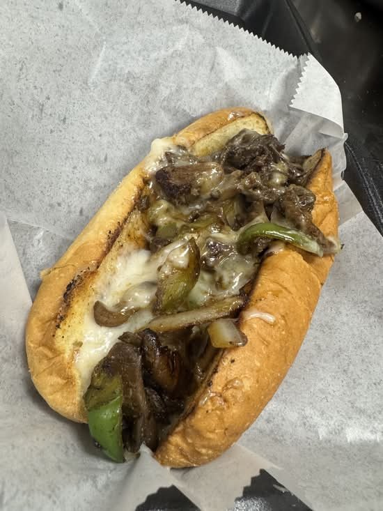 Jerk oyster mushroom steak hoagie